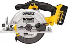 DeWALT - 20 Volt, 6-1/2" Blade, Cordless Circular Saw - 5,000 RPM, 1 Lithium-Ion Battery Included - Apex Tool & Supply