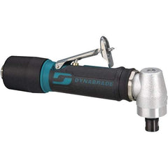 Dynabrade - 1/4" Collet, Angle Handle, Air Angle Die Grinder - 12,000 RPM, Rear Exhaust, 23 CFM, 0.4 hp, 90 psi, 1/4 NPT Inlet - Apex Tool & Supply