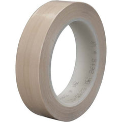 3M - 36 Yd x 1" Beige PTFE Film Tape - Apex Tool & Supply