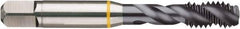 Guhring - 5/8-11 UNC 2B/3B Modified Bottoming Spiral Flute Tap - Cobalt, TiCN Finish, 3.811" OAL, Right Hand Flute, Right Hand Thread, H3, Series 4408 - Apex Tool & Supply