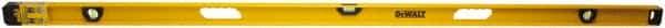 DeWALT - Magnetic 78" Long 3 Vial I-Beam Level - Aluminum, Yellow - Apex Tool & Supply