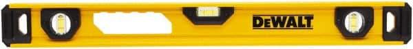 DeWALT - 48" Long 3 Vial I-Beam Level - Aluminum, Yellow - Apex Tool & Supply