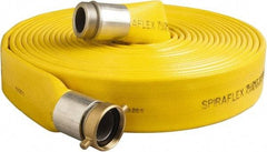 Alliance Hose & Rubber - 3" ID x 3.4 OD, 200 Working psi, Yellow Pliovic Hose, Lays Flat - 50' Long, -10 to 150°F - Apex Tool & Supply