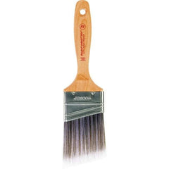 Wooster Brush - 2-1/2" Angled Nylon/Polyester Varnish Brush - 2-15/16" Bristle Length, 6-1/2" Maple Beavertail Handle - Apex Tool & Supply