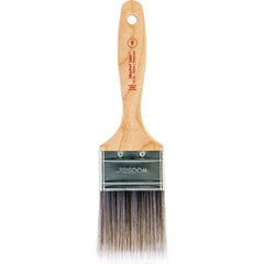 Wooster Brush - 2-1/2" Flat Nylon/Polyester Varnish Brush - 2-15/16" Bristle Length, 6-1/2" Maple Beavertail Handle - Apex Tool & Supply