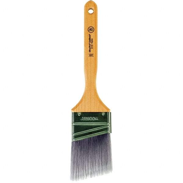 Wooster Brush - 2-1/2" Angled Synthetic Sash Brush - 2-15/16" Bristle Length, 7.77" Maple Fluted Handle - Apex Tool & Supply