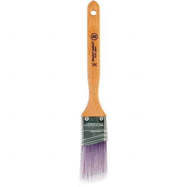 Wooster Brush - 1-1/2" Angled Synthetic Sash Brush - 2-7/16" Bristle Length, 7.77" Maple Fluted Handle - Apex Tool & Supply