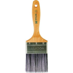 Wooster Brush - 3" Flat Synthetic Varnish Brush - 3-3/16" Bristle Length, 6-1/2" Maple Beavertail Handle - Apex Tool & Supply