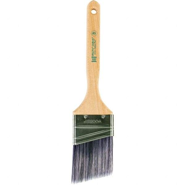 Wooster Brush - 2-1/2" Angled Synthetic Sash Brush - 2-15/16" Bristle Length, 7.88" Maple Fluted Handle - Apex Tool & Supply