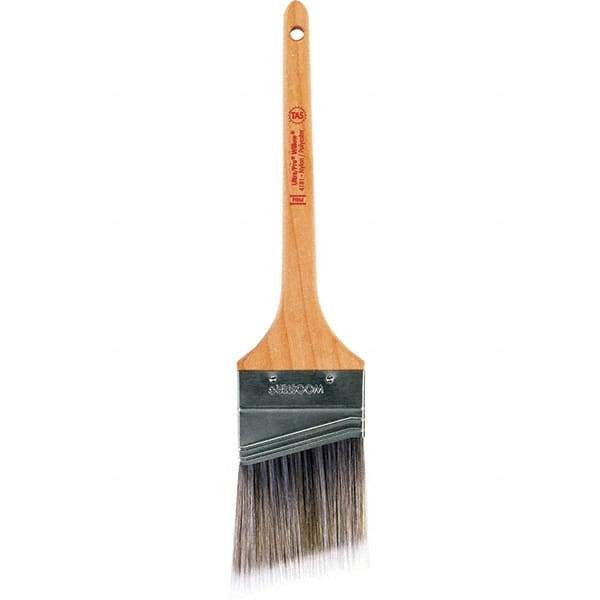 Wooster Brush - 2-1/2" Angled Nylon/Polyester Sash Brush - 2-11/16" Bristle Length, 8" Maple Rattail Handle - Apex Tool & Supply