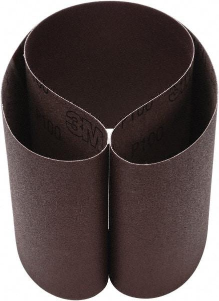 3M - 6" Wide x 48" OAL, 100 Grit, Aluminum Oxide Abrasive Belt - Aluminum Oxide, Coated, Cloth Backing, Series 341D - Apex Tool & Supply