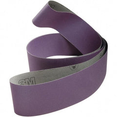 3M - 4" Wide x 132" OAL, 80 Grit, Ceramic Abrasive Belt - Ceramic, Coated, Cloth Backing, Series 970DZ - Apex Tool & Supply