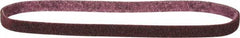 3M - 1/2" Wide x 24" OAL, Aluminum Oxide Abrasive Belt - Aluminum Oxide, Medium, Nonwoven, Series SC-BL - Apex Tool & Supply