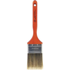 Wooster Brush - 2-1/2" Flat Nylon/Polyester Sash Brush - 2-15/16" Bristle Length, 7-3/16" Wood Fluted Handle - Apex Tool & Supply