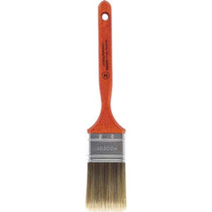 Wooster Brush - 2" Flat Nylon/Polyester Sash Brush - 2-11/16" Bristle Length, 7-3/16" Wood Fluted Handle - Apex Tool & Supply