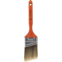 Wooster Brush - 2-1/2" Angled Nylon/Polyester Sash Brush - 2-15/16" Bristle Length, 7-3/16" Wood Fluted Handle - Apex Tool & Supply