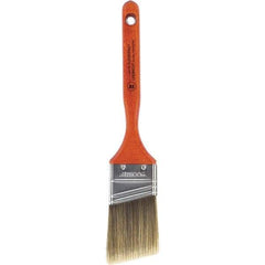 Wooster Brush - 2" Angled Nylon/Polyester Sash Brush - 2-11/16" Bristle Length, 7-3/16" Wood Fluted Handle - Apex Tool & Supply