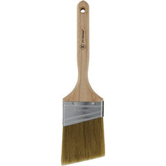 Wooster Brush - 3" Angled Hog Sash Brush - 3-3/16" Bristle Length, 7-1/8" Plastic Fluted Handle - Apex Tool & Supply