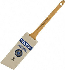 Wooster Brush - 2" Angled Hog Sash Brush - 2-3/16" Bristle Length, 8" Maple Rattail Handle - Apex Tool & Supply
