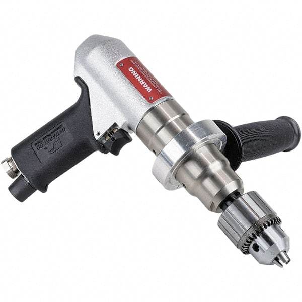 Dynabrade - 1/2" Keyed Chuck - Pistol Grip Handle, 500 RPM, 0.7 hp, 90 psi - Apex Tool & Supply