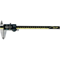 Mitutoyo - 0 to 8" Range 0.01mm Resolution, Electronic Caliper - Steel with 50mm Carbide-Tipped Jaws, 0.001" Accuracy - Apex Tool & Supply