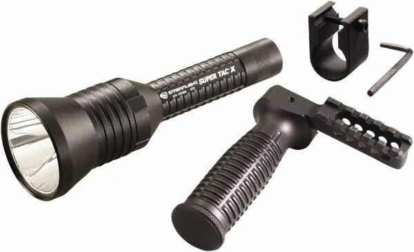 Streamlight - White LED Bulb, 200 Lumens, Industrial/Tactical Flashlight - Black Aluminum Body, 2 CR123A Lithium Batteries Included - Apex Tool & Supply