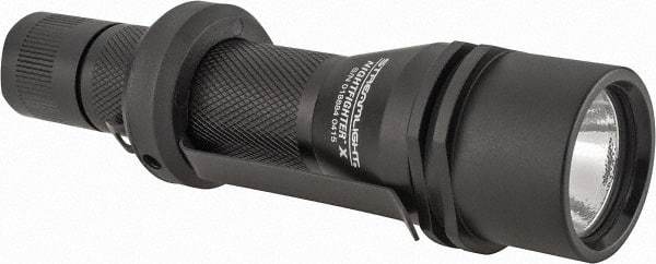 Streamlight - White LED Bulb, 200 Lumens, Industrial/Tactical Flashlight - Black Aluminum Body, 2 CR123A Lithium Batteries Included - Apex Tool & Supply