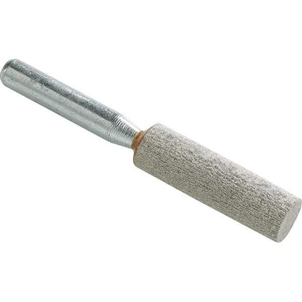 WALTER Surface Technologies - 3/8" Head Diam, Cylinder End, Silicon Carbide Mounted Point - Orange, Fine Grade, 37,210 RPM - Apex Tool & Supply