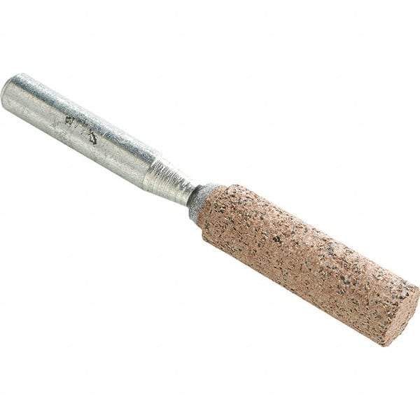 WALTER Surface Technologies - 3/8" Head Diam, Cylinder End, Aluminum Oxide Mounted Point - Black, Medium Grade, 37,210 RPM - Apex Tool & Supply