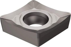 Sandvik Coromant - CCGX431 AL Grade H10 Carbide Turning Insert - Uncoated, 80° Diamond, 1/2" Inscr Circle, 3/16" Thick, 1/64" Corner Radius - Apex Tool & Supply