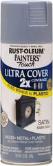 Rust-Oleum - Slate (Color), Satin, Enamel Spray Paint - 8 Sq Ft per Can, 12 oz Container, Use on Multipurpose - Apex Tool & Supply