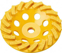 DeWALT - 5" Diam x 5/8" Hole x 1.1" Thick, I Hardness, Surface Grinding Wheel - Diamond, Type 11C9, Medium/Fine Grade - Apex Tool & Supply