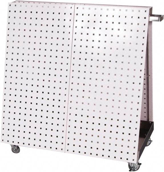 Triton - 21-1/4 Inches Wide x 39-1/4 Inches High x 36-3/4 Inches Deep A-Frame Double Sided Pegboard Tool Cart - 800 Lbs. Load Limit - Apex Tool & Supply