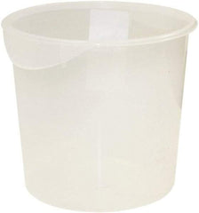 Rubbermaid - Round, Clear Polypropylene Food Storage Container - 11.9" High x 13.1" Wide - Apex Tool & Supply