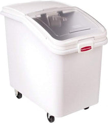 Rubbermaid - Rectangular, White Polypropylene Food Bin - 28" High x 18" Wide x 29.8" Long - Apex Tool & Supply