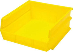 Triton - 10-7/8" Deep, Yellow Polypropylene Hopper Stacking Bin - 5" High x 11" Wide x 10-7/8" Long - Apex Tool & Supply