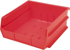 Triton - 10-7/8" Deep, Red Polypropylene Hopper Stacking Bin - 5" High x 11" Wide x 10-7/8" Long - Apex Tool & Supply