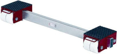 GKS - 44,000 Lb Capacity Steel Machine Dolly - 11" Long x 63" Wide x 7.1" High, 5-1/2" Wheels - Apex Tool & Supply