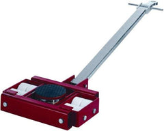 GKS - 44,000 Lb Capacity Steel Machine Dolly - 28.7" Long x 29.4" Wide x 7.1" High, 5-1/2" Wheels - Apex Tool & Supply