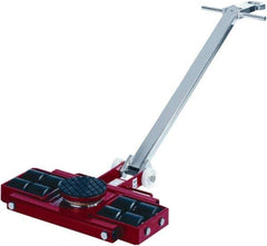 GKS - 13,200 Lb Capacity Steel Machine Dolly - 24" Long x 20-1/2" Wide x 4.3" High, 3.3" Wheels - Apex Tool & Supply