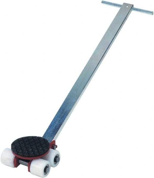 GKS - 4,400 Lb Capacity Steel Machine Dolly - 9.3" Long x 8.9" Wide x 4.3" High, 3.3" Wheels - Apex Tool & Supply