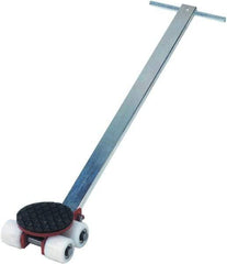 GKS - 4,400 Lb Capacity Steel Machine Dolly - 9.3" Long x 8.9" Wide x 4.3" High, 3.3" Wheels - Apex Tool & Supply