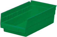 Akro-Mils - 11-5/8" Deep, Green Hopper Shelf Bin - 4" High x 6-5/8" Wide x 11-5/8" Long - Apex Tool & Supply