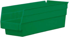 Akro-Mils - 11-5/8" Deep, Green Hopper Shelf Bin - 4" High x 4-1/8" Wide x 11-5/8" Long - Apex Tool & Supply