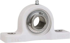 Value Collection - 5/8" ID, 5" OAL x 2-19/32" OAH Pillow Block - 1,495 Lb Static Cap, 2,877 Lb Dyn Cap, 3-3/4" Btw Mnt Hole Ctrs, 1-5/16" Base-to-Ctr Ht, Thermoplastic - Apex Tool & Supply