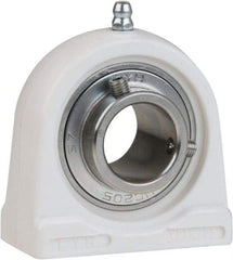 Value Collection - 1-1/4" ID, 4" OAL x 3-5/16" OAH Tapped Base - 2,540 Lb Static Cap, 4,383 Lb Dyn Cap, 3" Btw Mnt Hole Ctrs, 1-11/16" Base-to-Ctr Ht, Thermoplastic - Apex Tool & Supply