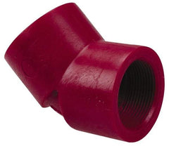 NIBCO - 1" PVDF Plastic Pipe 45° Elbow - Schedule 80, FIPT x FIPT End Connections - Apex Tool & Supply