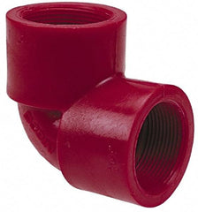 NIBCO - 1/2" PVDF Plastic Pipe 90° Elbow - Schedule 80, FIPT x FIPT End Connections - Apex Tool & Supply