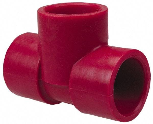 NIBCO - 4" PVDF Plastic Pipe Fitting - S x S x S End Connections - Apex Tool & Supply