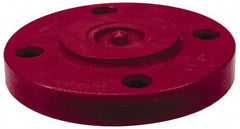 NIBCO - 6" Pipe, 11" OD, PVDF Blind Pipe Flange - Schedule 80, Red - Apex Tool & Supply